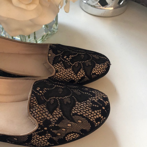 Black nude lace loafer - Picture 4 of 5